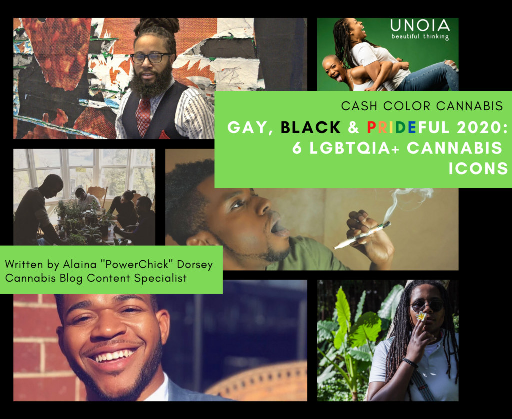 gay black pride 2020 in cannabis collage